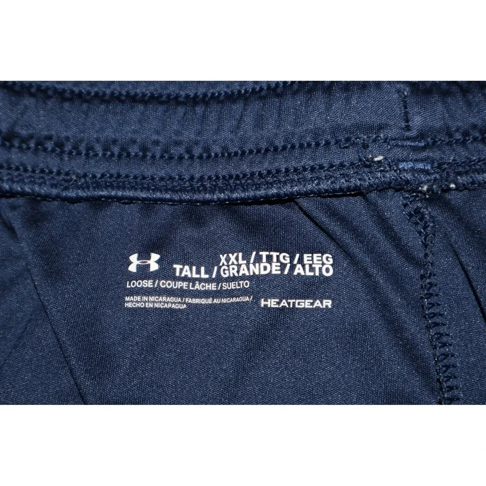 Under Armour Gym Shorts Mens XXL Tall 2XLT Blue HeatGear Loose Fit 11